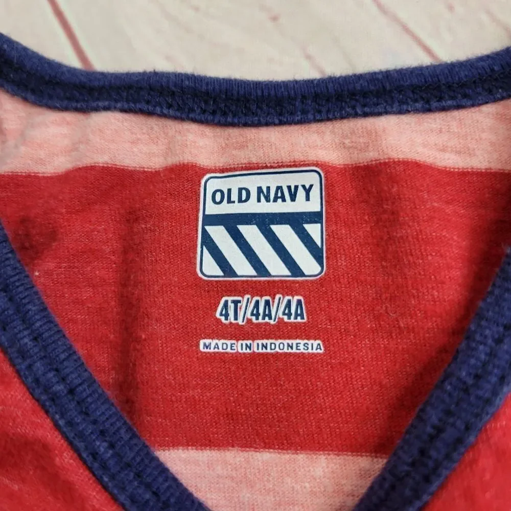 Old Navy stripped tank top 4T